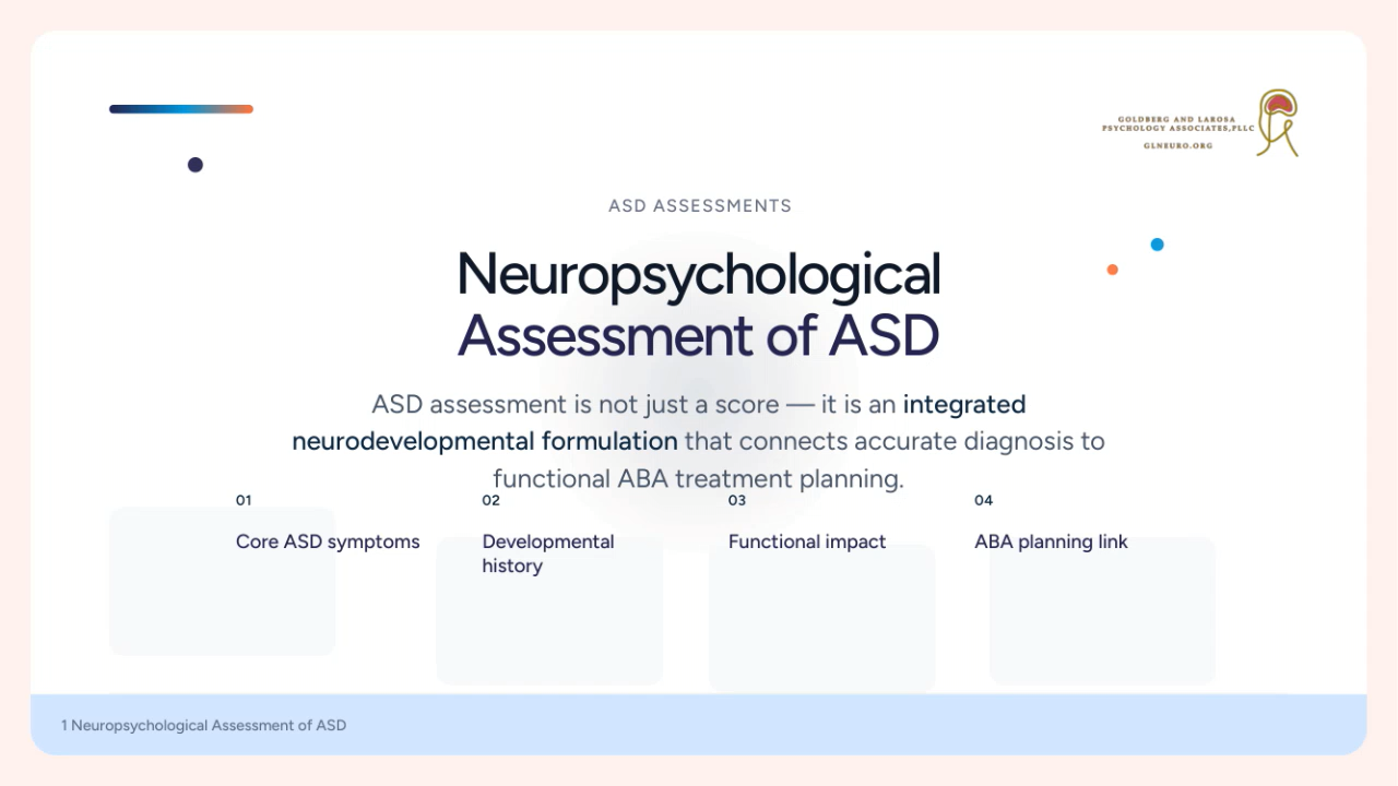 Neuropsychological Assessment and ABA Decision-Making in Autism and Neurodevelopmental Disorders